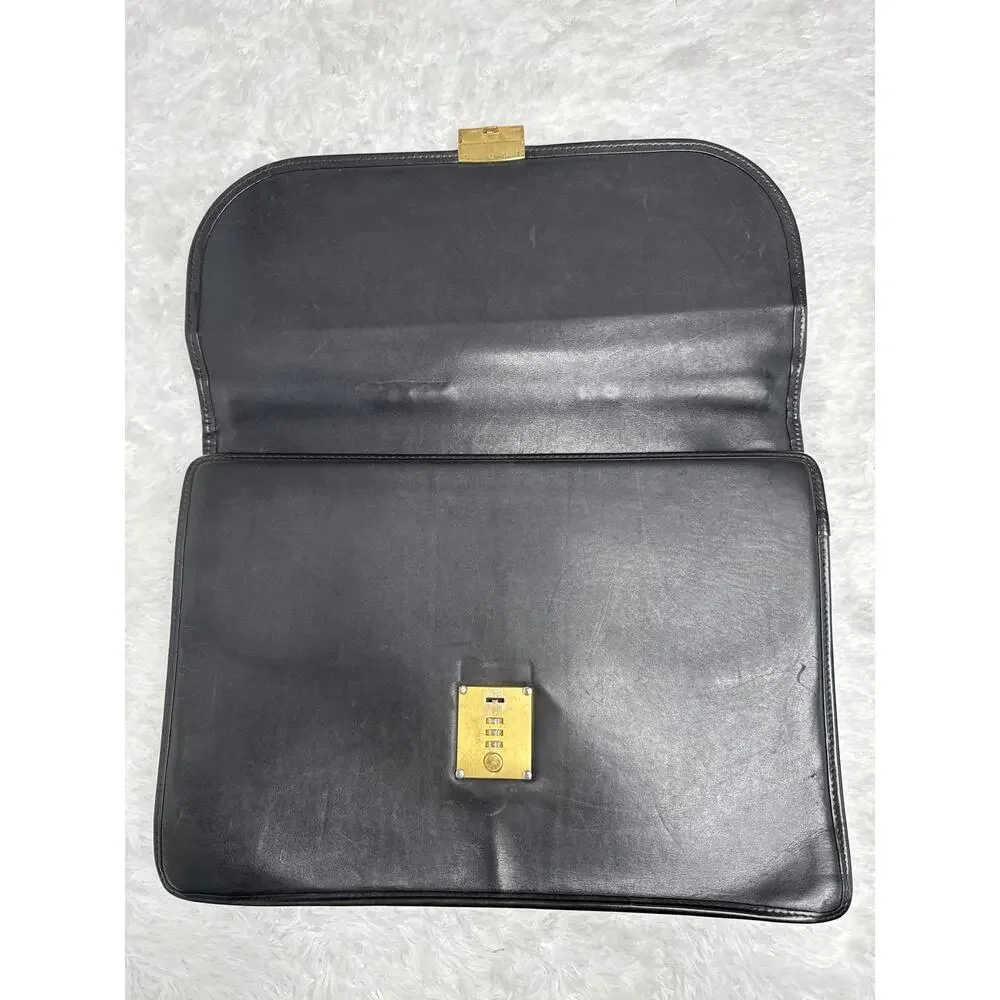 Vintage Coach 5353 Black Leather Metropolitan Briefcase Made in USA